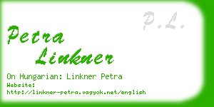 petra linkner business card